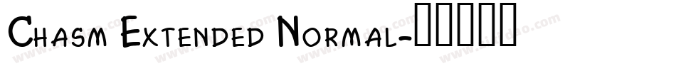 Chasm Extended Normal字体转换